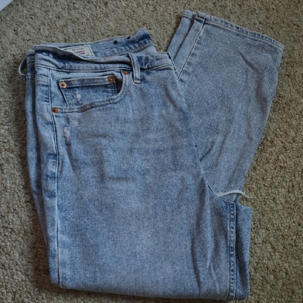 GAP Women's Straight Leg Jeans - Light Blue